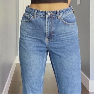Topshop Blue Mom Jeans